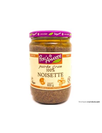 Purée Crue aux Noisettes Bio 600g