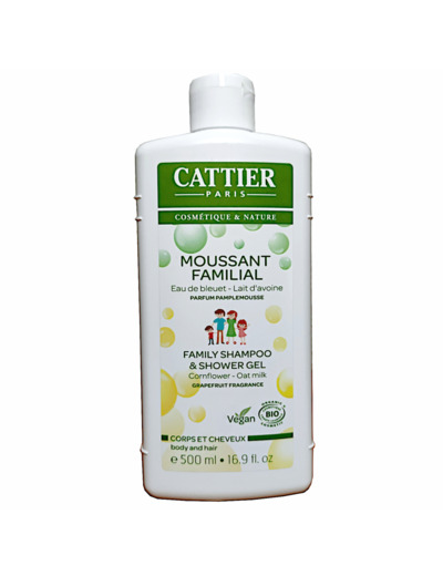 Moussant Familial Eau Bleuet Pamplemousse 500ml Bio
