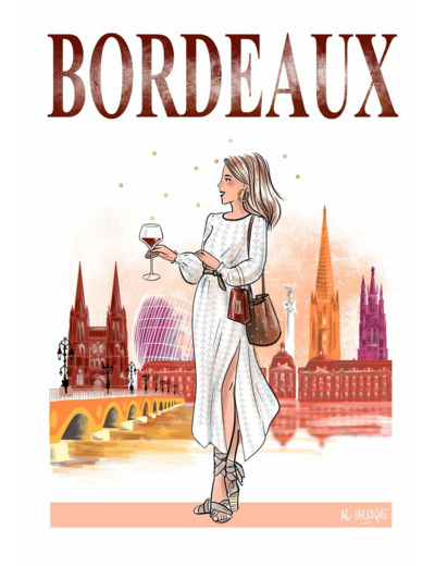 Bordeaux - affiche, carte