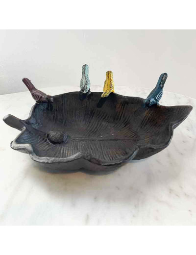 Mangeoire feuille gourmande 23x18x7cm