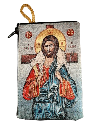 Etuis à Chapelet Icône 7x10cm - CHRIST BON PASTEUR