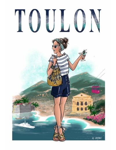 Toulon - affiche, carte