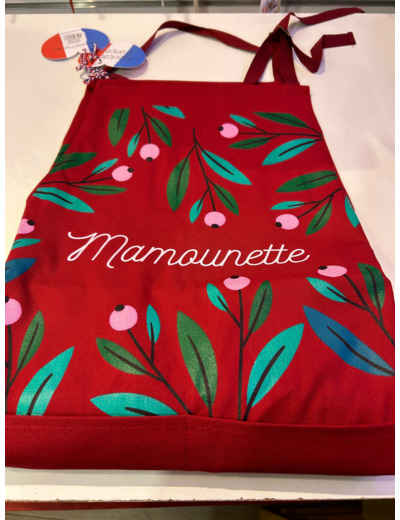 TABLIER 100% COTON Mamounette