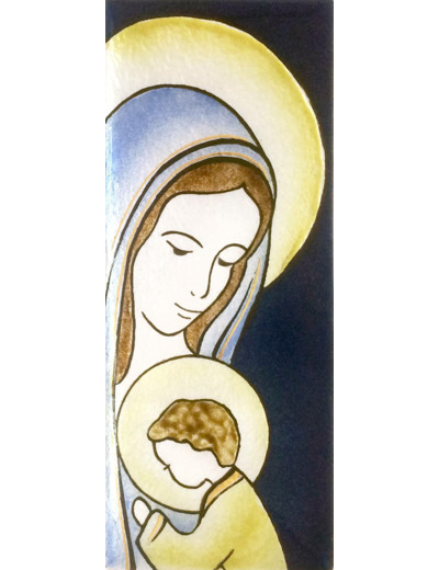 Mère et Fils 15,5X6,5cm - EMAUX DU LIBAN