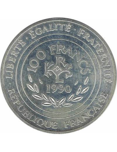 FRANCE 100 FRANCS CHARLEMAGNE 1990 ESSAI SUP/NC