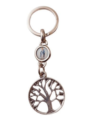 Porte-Clefs métal- Arbre de Vie ajouré- Miraculeuse