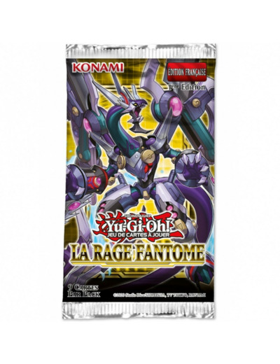 BOOSTER DE 9 CARTES YU GI OH 2020 YU-GI-OH LA RAGE FANTOME 1er EDITION EAN