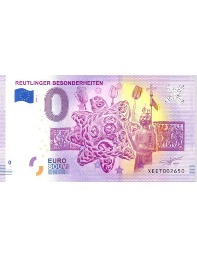 ALLEMAGNE 2020-2 REUTLINGER BESONDERHEITEN BILLET SOUVENIR 0 EURO TOURISTIQUE