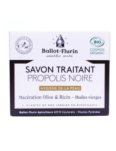 Savon Traitant Propolis Noire 100g Bio