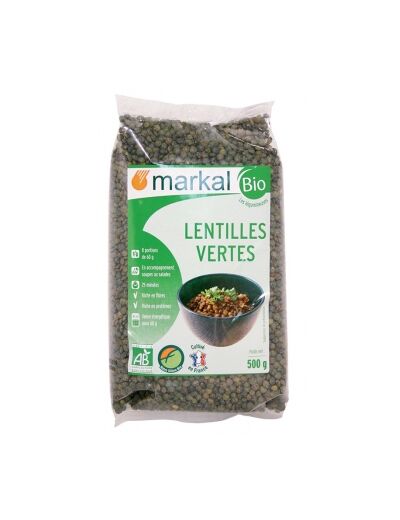 Lentilles vertes 500g