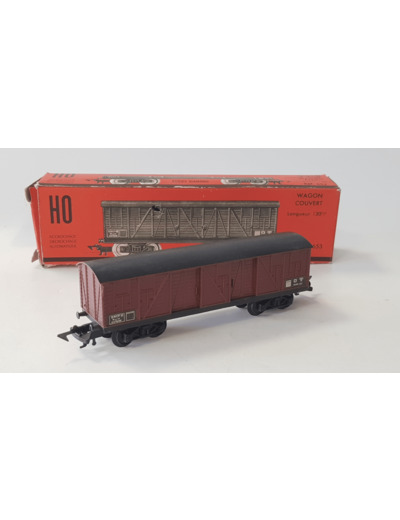 JOUEF 653 HO WAGON COUVERT A BOGIES BOITE D'ORIGINE