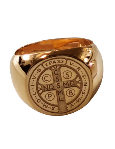 Bague en Plaqué Or Taille 68 - SAINT BENOÎT