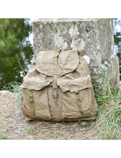 Sac à dos vintage KOZAK en toile - Style rétro années 50/70