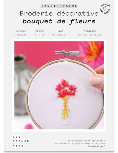 French Kits Les Broderie décorative - Bouquet de fleurs