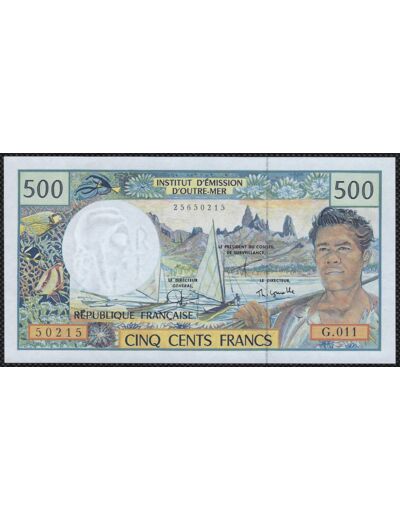 POLYNESIE FRANCAISE 500 FRANCS (ND) 1992 G.011 NEUF (W1b)