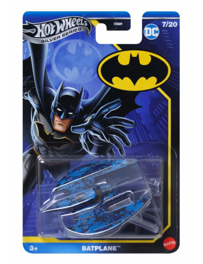 Hot Wheels JBY13 - Batplane, blue/black - 1/64
