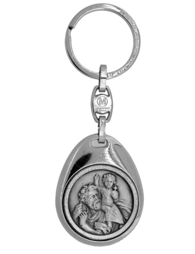 Porte-Clefs en Métal 40mm - ST CHRISTOPHE GALET
