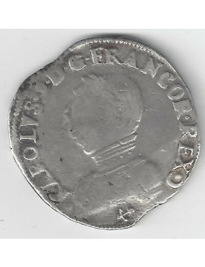 CHARLES IX (1560-1574) TESTON 1562 L (Bayonne) 3 ème Type TB