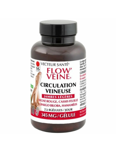 Flow'veine Bio circulation veineuse-60 gélules-Vecteur santé