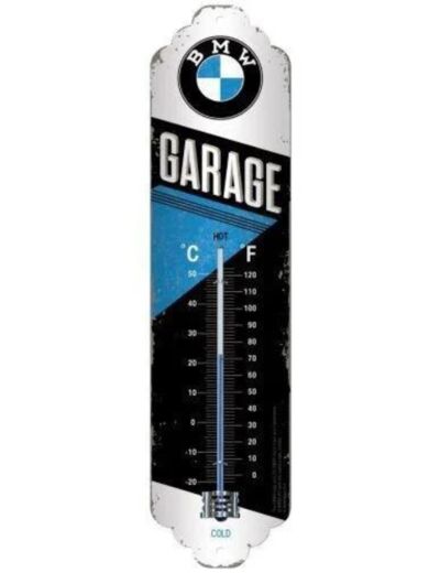 Thermomètre rétro BMW, Garage - 7 x 28 cm.
