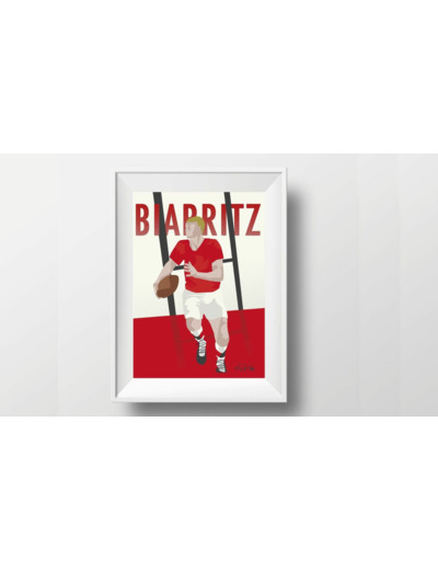 Affiche "Rugby de Biarritz"