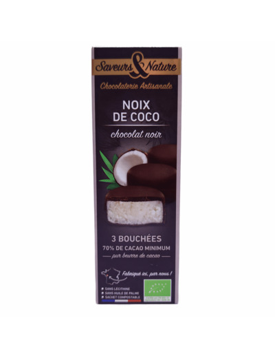 Bouchées Chocolat Noir Bio 3x15g