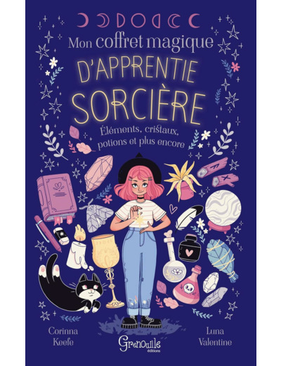 MON COFFRET MAGIQUE D'APPRENTIE SORCIERE - ELEMENTS, CRISTAUX, POTIONS ET PLUS ENCORE