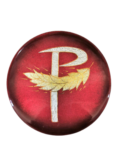 Pax et épi Rg rouge D8,3cm - EMAUX DU LIBAN