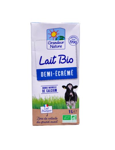 Lait Demi-Écrémé Bio 1L