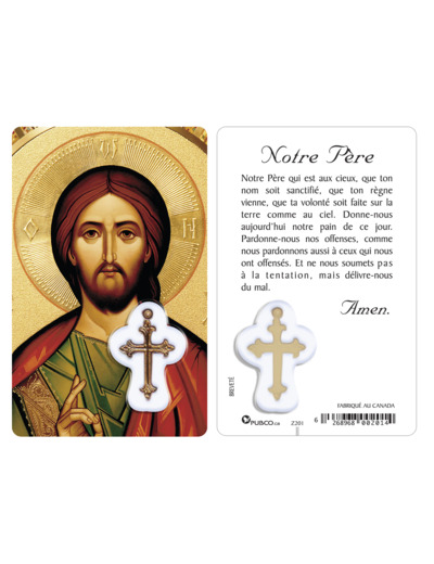 Carte-prière avec insertion Christ-Icône