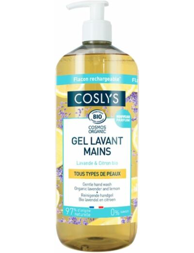 GEL LAVANT MAINS LAVANDE & CITRON 1L Coslys