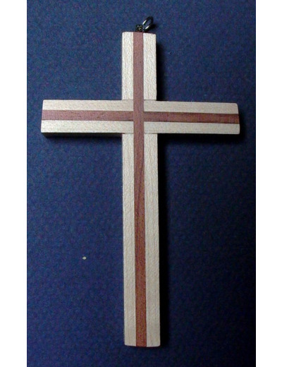 Croix bois Bubinga 9x6cm- CLAIRE