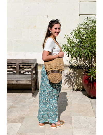 sac a main Jolie Julie en raphia tressé main