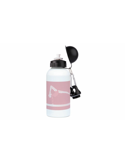 Gourde aluminium gymnastique rose "Latika la gymnaste" - Personnalisable