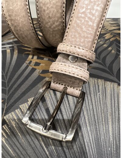 CT2075 Ceinture homme cuir taupe