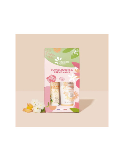 Duo gel douche et crème mains Agrumes et Fleur d'oranger