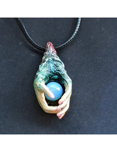 Pendentif Graine d'amour Opalite