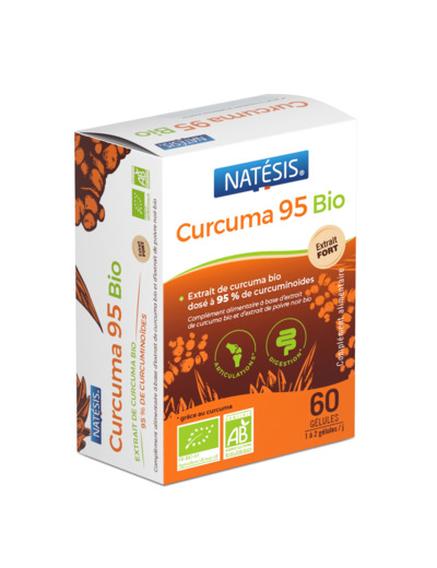 Curcuma 95 Bio 60 gélules