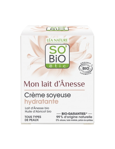 Crème soyeuse hydratante au lait d'anesse 50ml