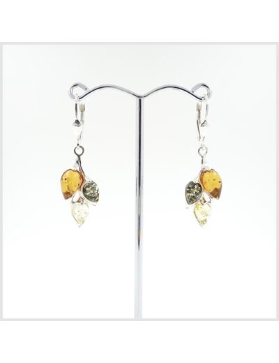 Boucles d'oreilles Ambre