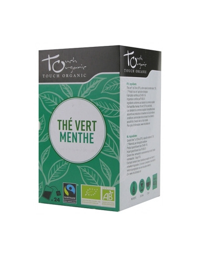 Thé vert BIO à la menthe 24 sachets 43g