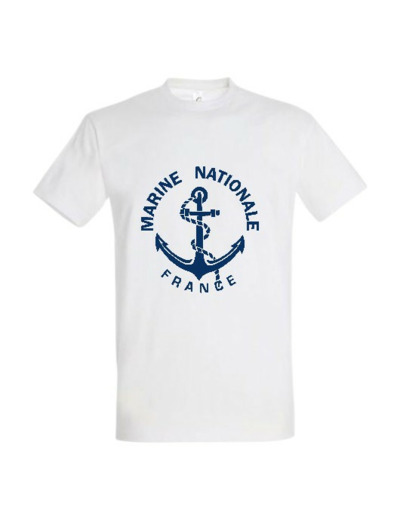 T-shirt Marine Nationale (blanc)