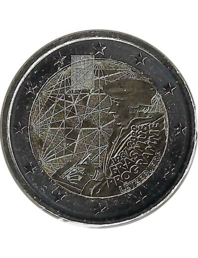 LUXEMBOURG 2022 2 EURO COMMEMORATIVE ERASMUS SUP