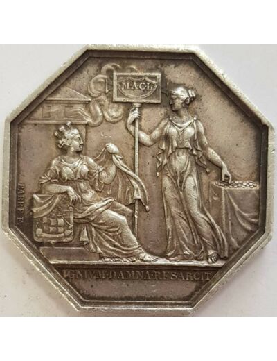 COMPAGNIE D'ASSURANCE MUTUELLE CONTRE L'INCENDIE 1817-1847 ARGENT N1