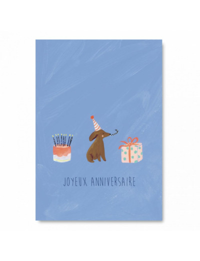 Carte Anniversaire - Chien - Pascale Editions