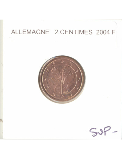 Allemagne 2004 F 2 CENTIMES SUP-