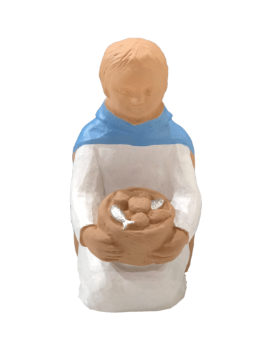 Enfant en Offrande pour Crèche 20cm polychrome- Pierreline