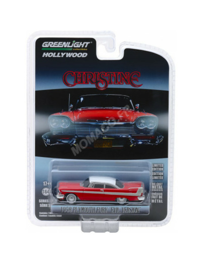 PLYMOUTH FURY 1958 "CHRISTINE (1983)" - VERSION MALEFIQUE AVEC FENETRES NOIRCIES