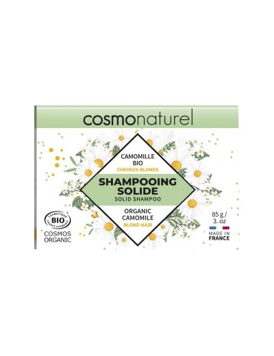 Shampoing solide cheveux blonds Camomille bio 85g