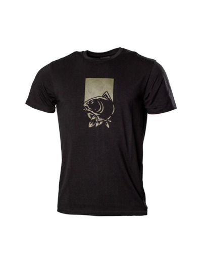 tee shirt logo fish noir nash